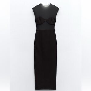 Zara Mixed Tulle Dress